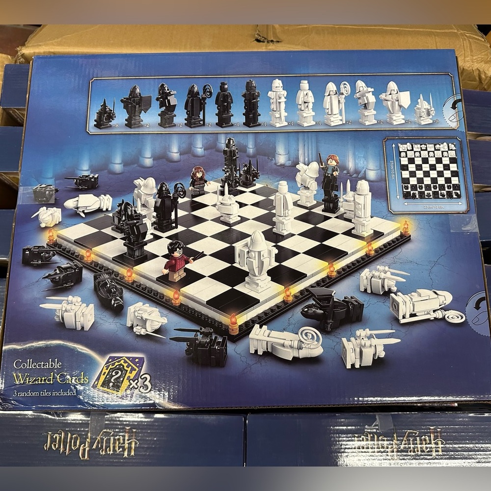 Harry Potter Hogwarts Sorcerer's Stone Chess Set Game Board - Lego Compatible - Picture 3 of 5